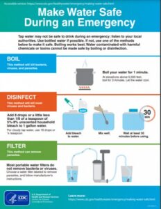 Make Water Safe During Emergency